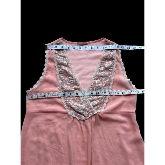 Pink Lace-Trimmed Sleeveless Blouse By Twenty One - Picture 7 of 7